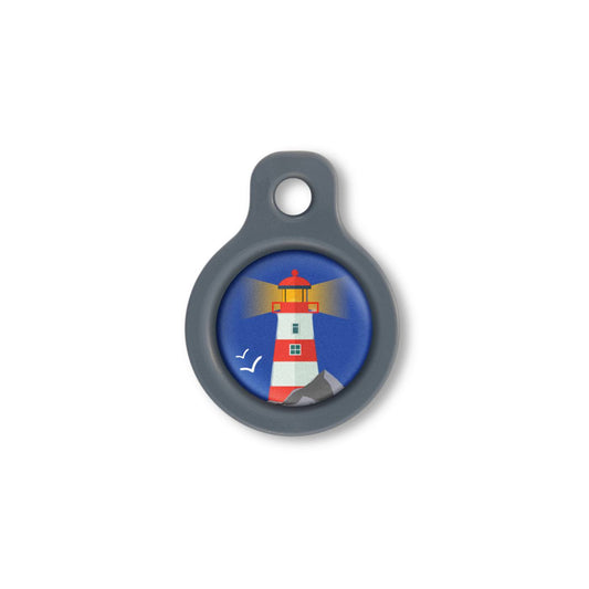 Blucky Azure Dark Blue Dog Tag small