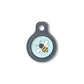 Blucky Bee Turquoise Blue Dog Tag small