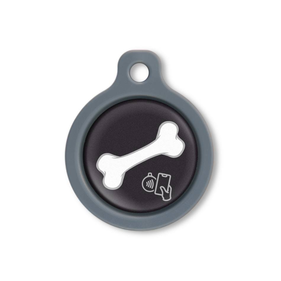 Blucky NFC Bone Black Dog Tag medium
