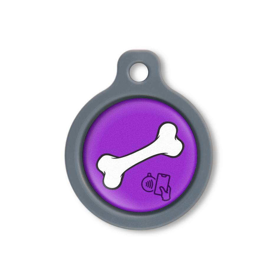 Blucky NFC Bone Purple Dog Tag medium