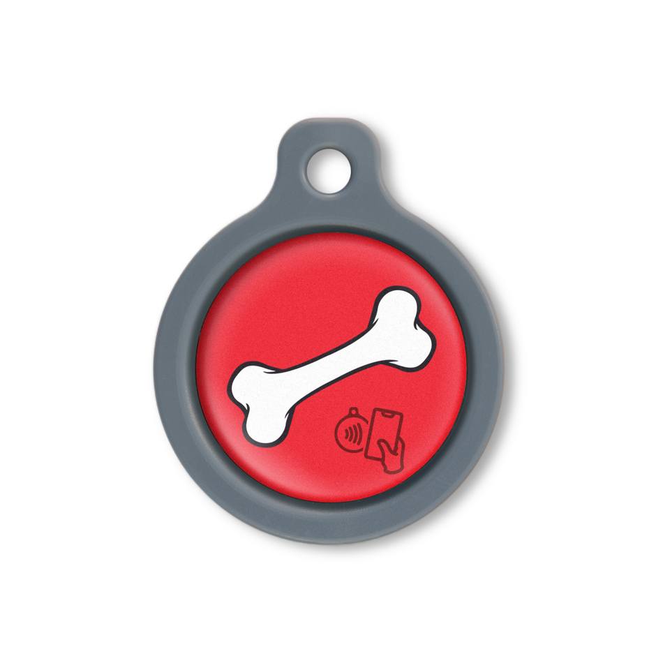 Blucky NFC Bone Red Dog Tag medium