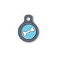 Blucky Bone Turquoise Blue Dog Tag small