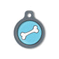 Blucky Bone Turquoise Blue Dog Tag medium