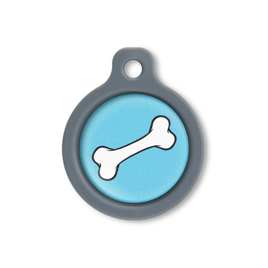 Blucky Bone Bleu Turquoise Médaille medium