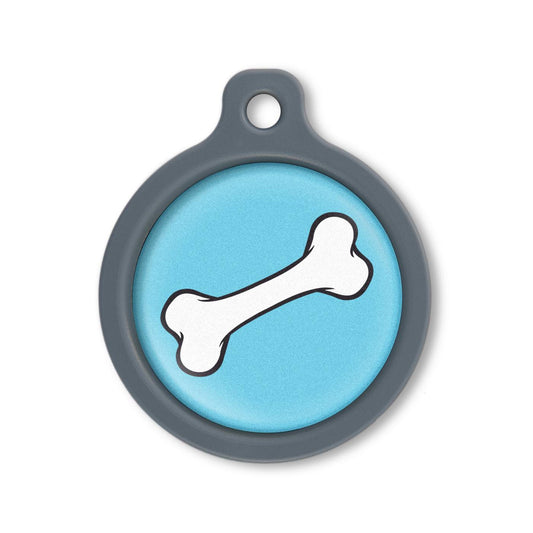 Blucky Bone Bleu Turquoise Médaille large