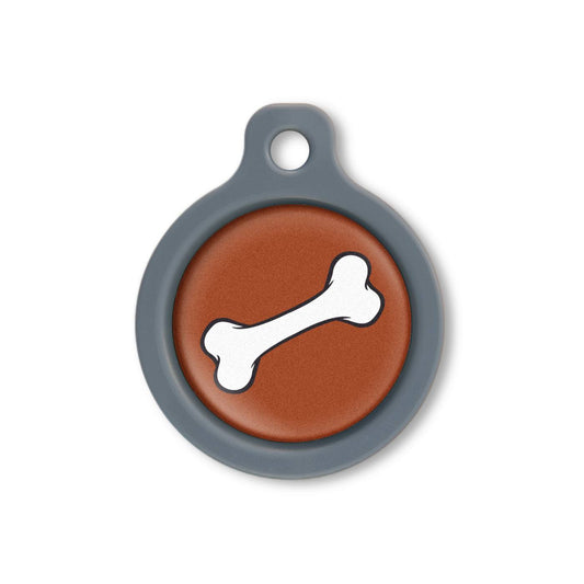 Blucky Bone Brown Dog Tag medium
