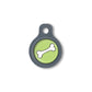 Blucky Bone Lime Green Dog Tag small