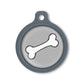 Blucky Bone Grey Dog Tag large