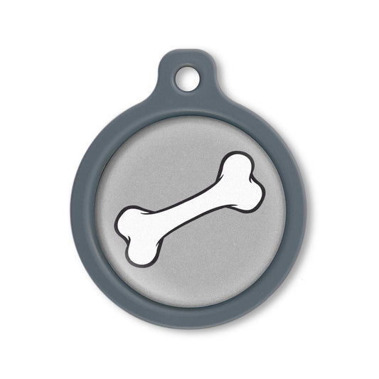 Blucky Bone Gris Médaille large