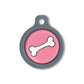Blucky Bone Rose Foncé Médaille medium