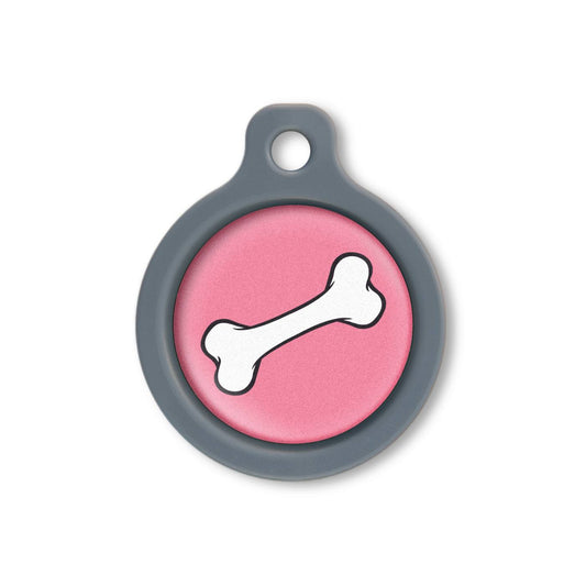 Blucky Bone Dark Pink Dog Tag medium