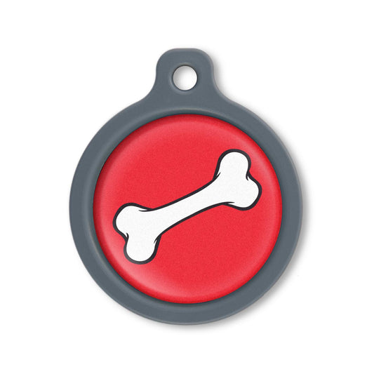 Blucky Bone Rouge Médaille large