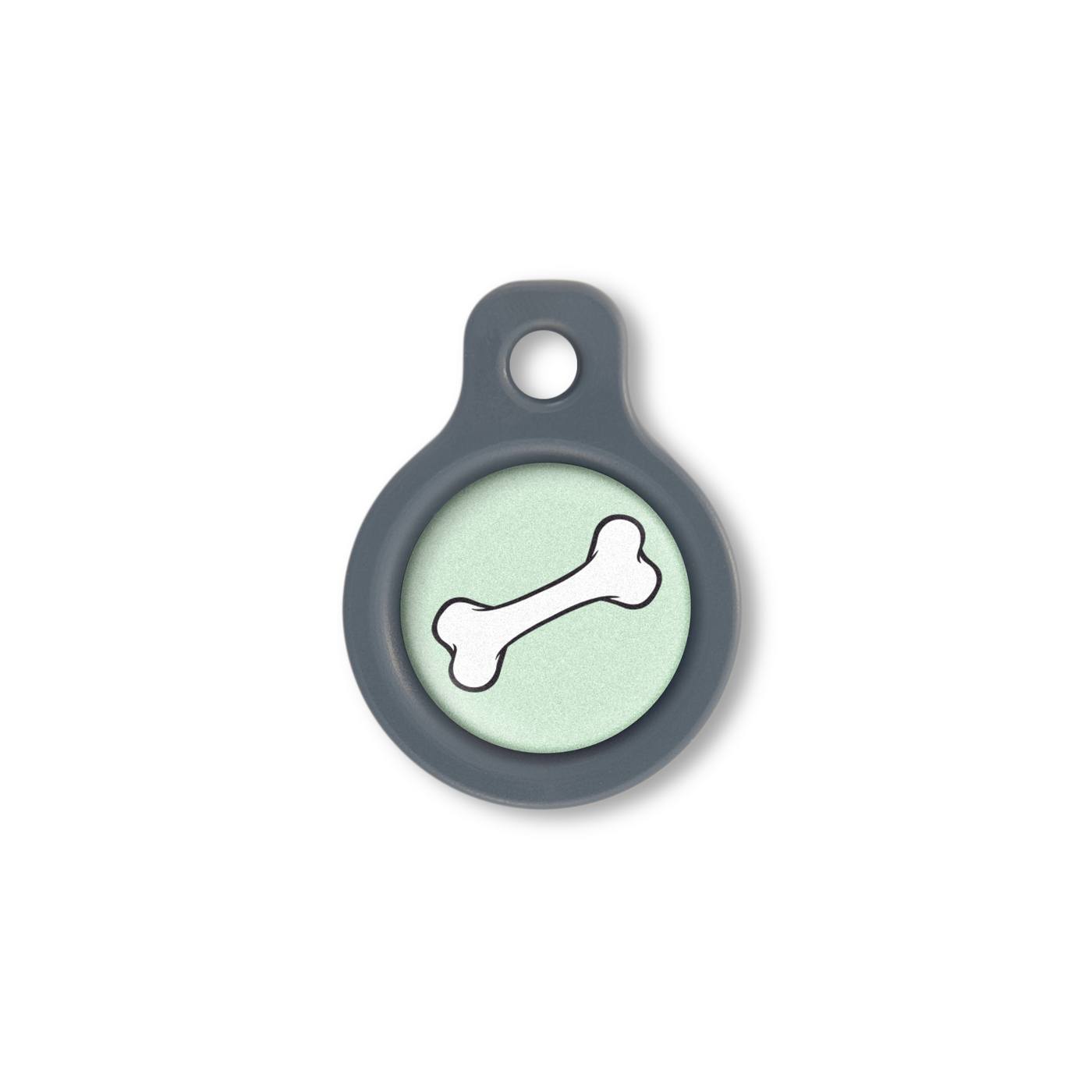Blucky Bone Pastel Green Dog Tag small
