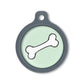 Blucky Bone Pastel Green Dog Tag large