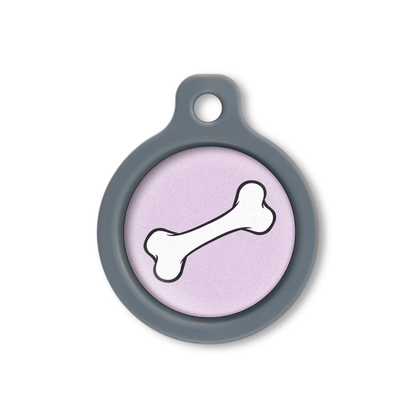 Blucky Bone Pastel Purple Dog Tag medium