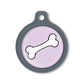 Blucky Bone Pastel Purple Dog Tag large