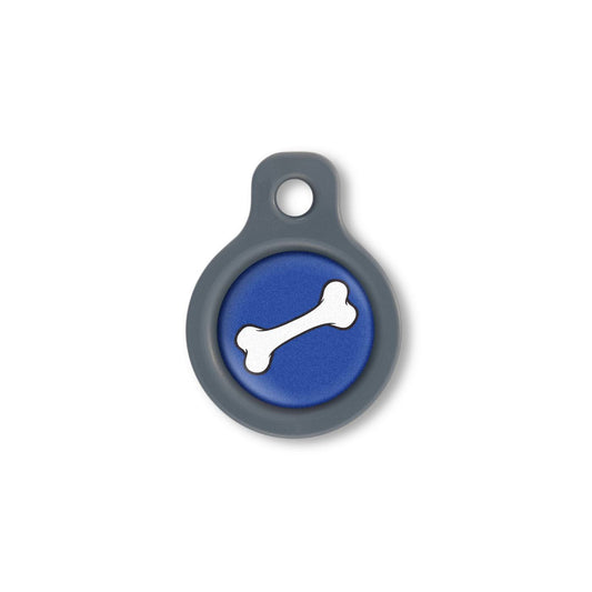 Blucky Bone Dark Blue Dog Tag small