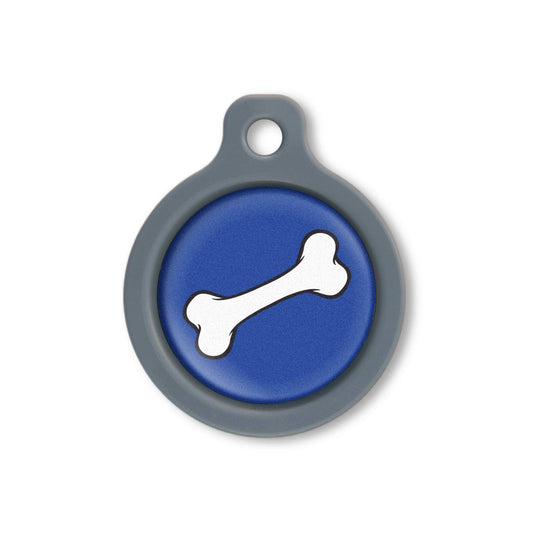 Blucky Bone Dark Blue Dog Tag medium