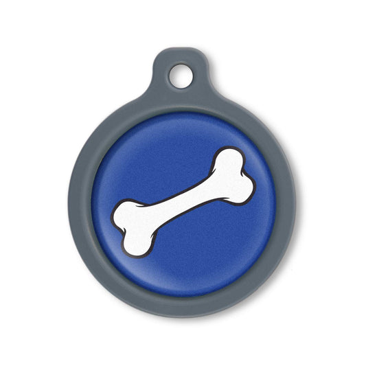 Blucky Bone Bleu Foncé Médaille large