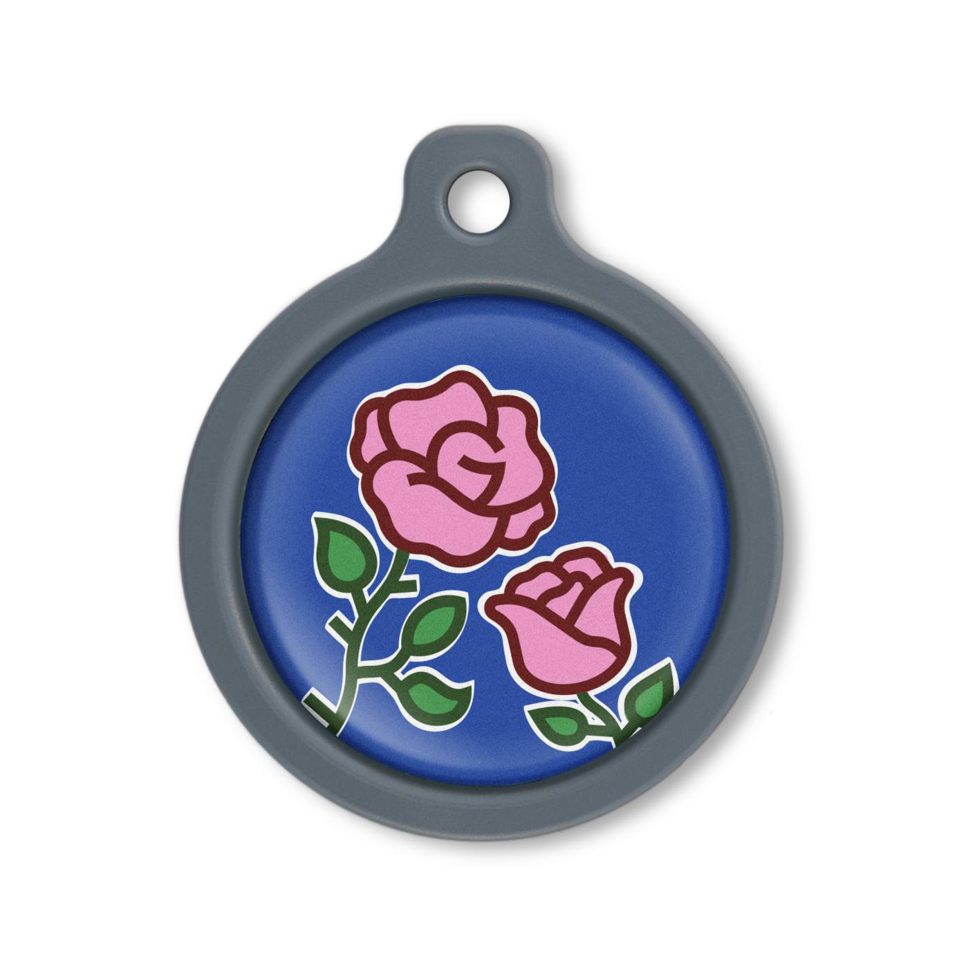 Blucky Blooming Rosa Azul Oscuro Medalla large