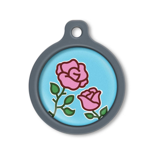 Blucky Blooming Rose Bleu Turquoise Médaille large