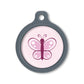 Blucky Butterfly Rose Dog Tag large