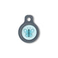 Blucky Butterfly Turquoise Blue Dog Tag small