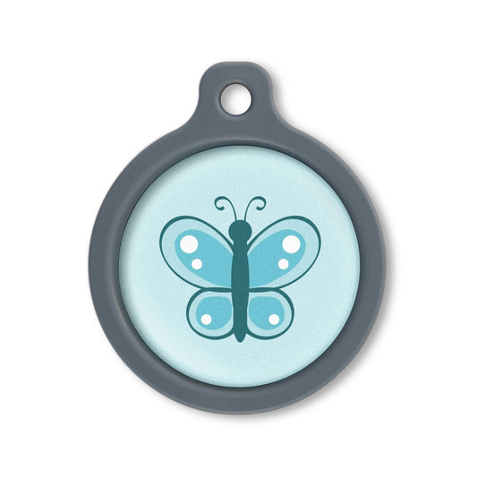Blucky Butterfly Bleu Turquoise Médaille large