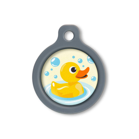 Blucky Ducky Pastel Yellow Dog Tag medium