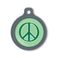Blucky Graffiti Turquoise Green Dog Tag large