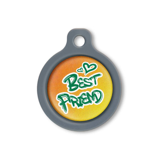 Blucky Graffiti Orange Dog Tag medium