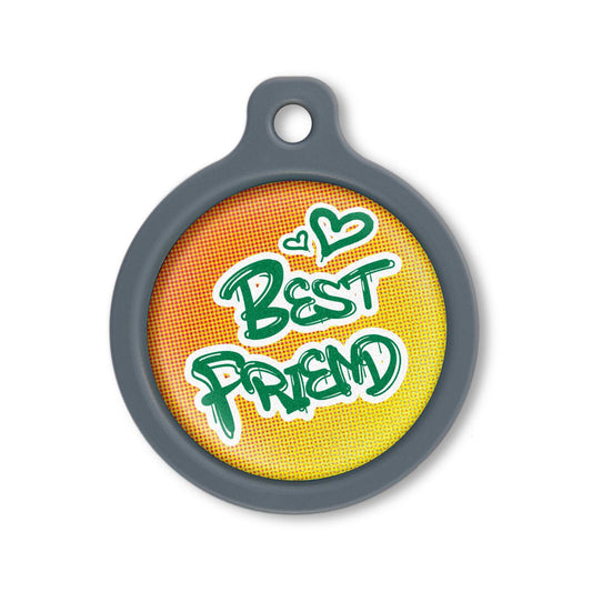 Blucky Graffiti Orange Dog Tag large