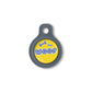 Blucky Graffiti Yellow Dog Tag small