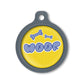 Blucky Graffiti Yellow Dog Tag large