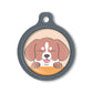 Blucky Happy Pup Orange Pastel Médaille large