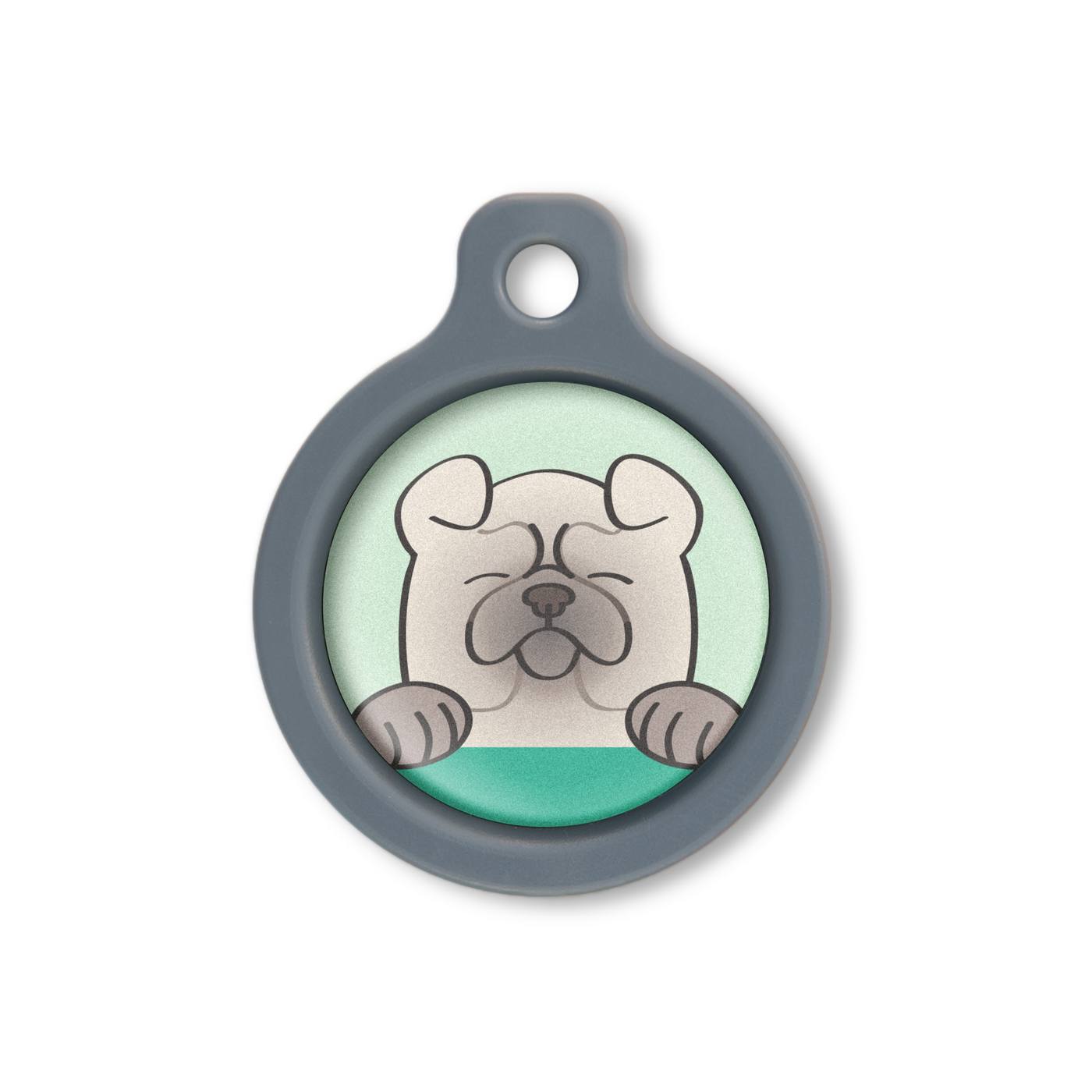Blucky Happy Pup Vert Pastel Médaille medium
