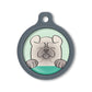 Blucky Happy Pup Vert Pastel Médaille large