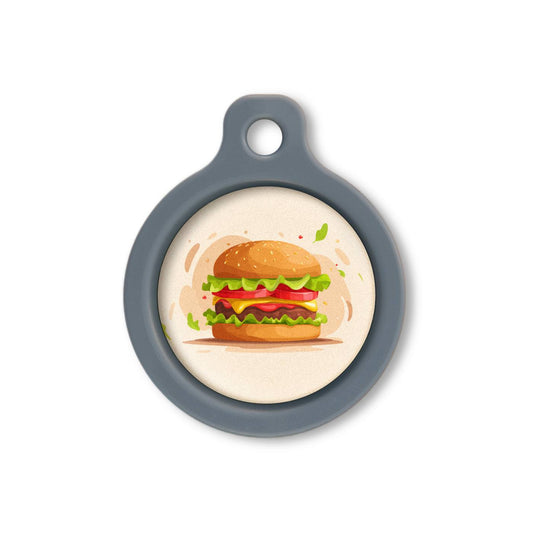 Blucky Hamburger Dog Tag medium