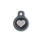 Blucky Heart Black Dog Tag small