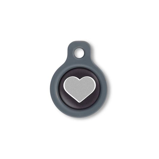 Blucky Heart Black Dog Tag small