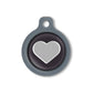 Blucky Heart Black Dog Tag medium