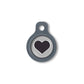 Blucky Heart Grey Dog Tag small
