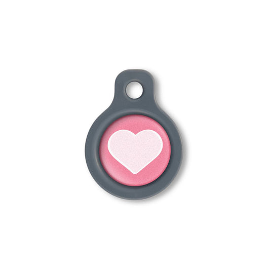 Blucky Heart Dark Pink Dog Tag small