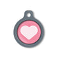 Blucky Heart Dark Pink Dog Tag medium