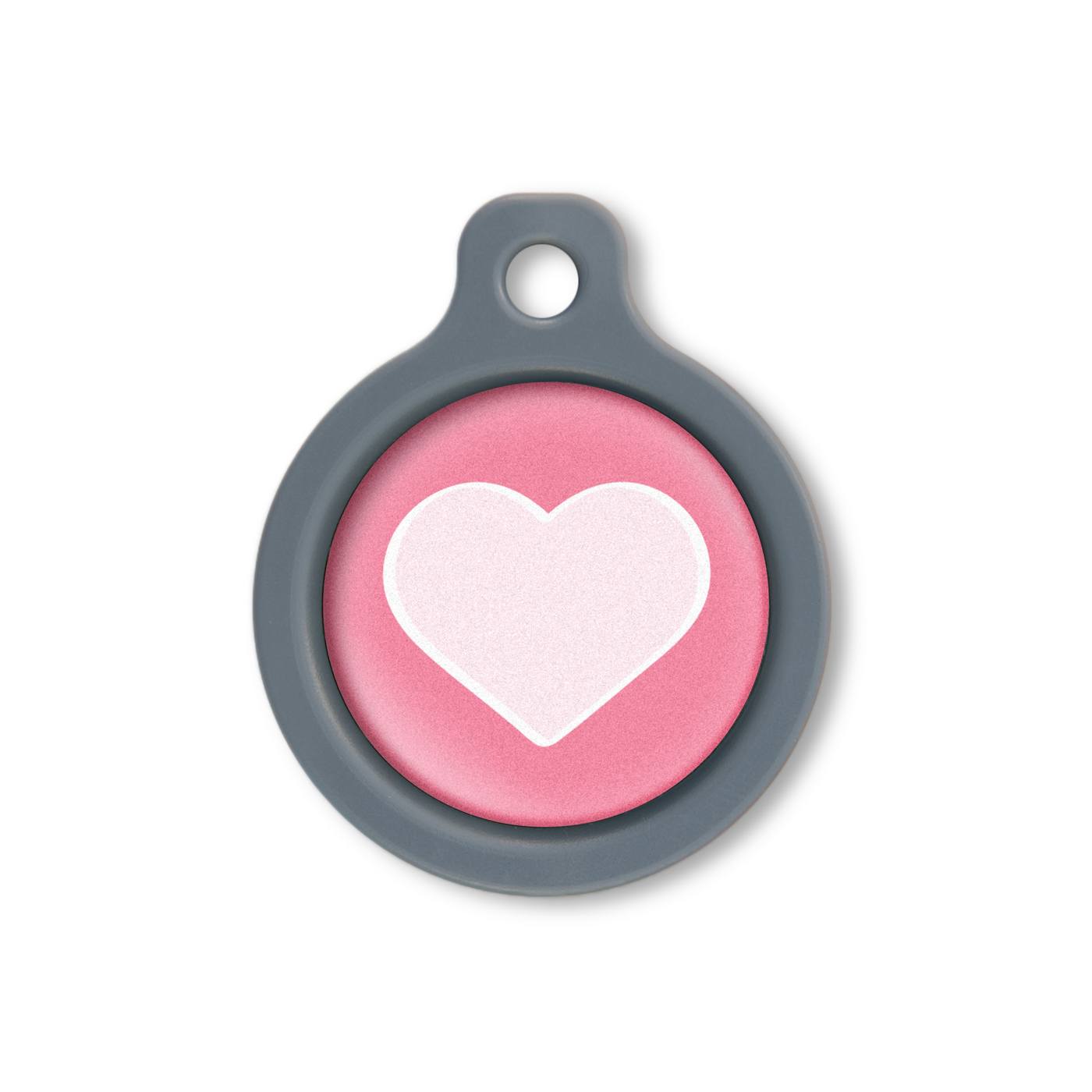 Blucky Heart Dark Pink Dog Tag medium