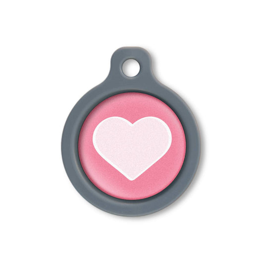 Blucky Heart Dark Pink Dog Tag medium
