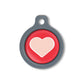 Blucky Heart Red Dog Tag medium