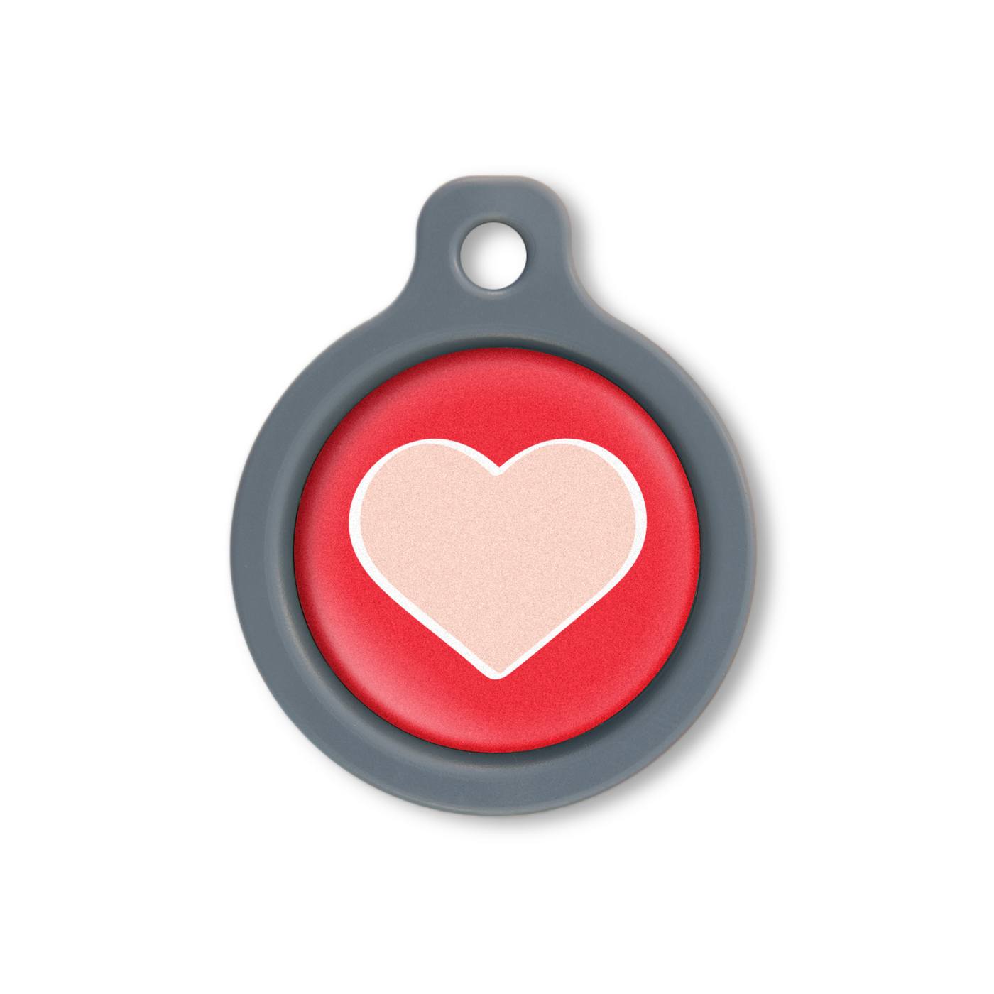 Blucky Heart Red Dog Tag medium