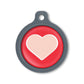 Blucky Heart Red Dog Tag large