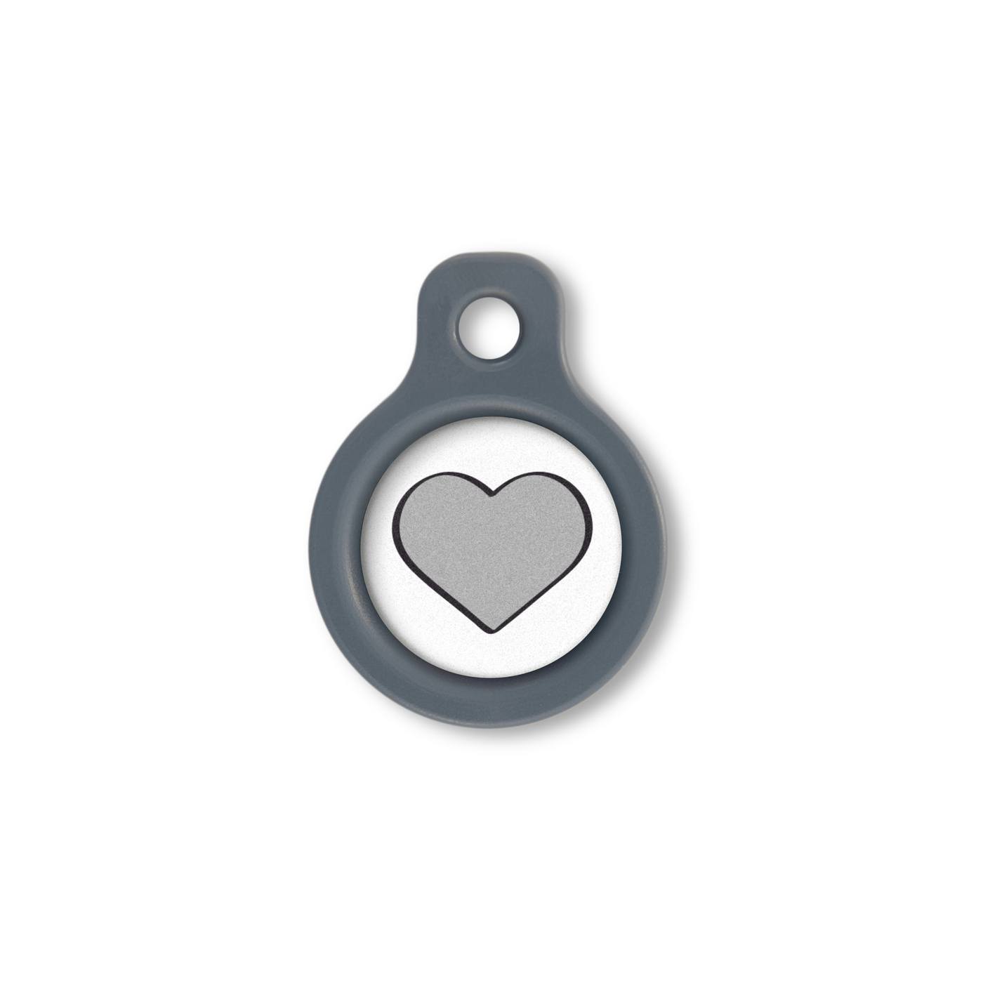 Blucky Heart Bianco Medaglietta small